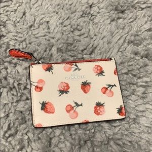 Coach keychain card holder